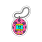 A pink digital pet sticker