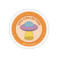 Sticker with UFO design and 'UFO Collector' text on a white background