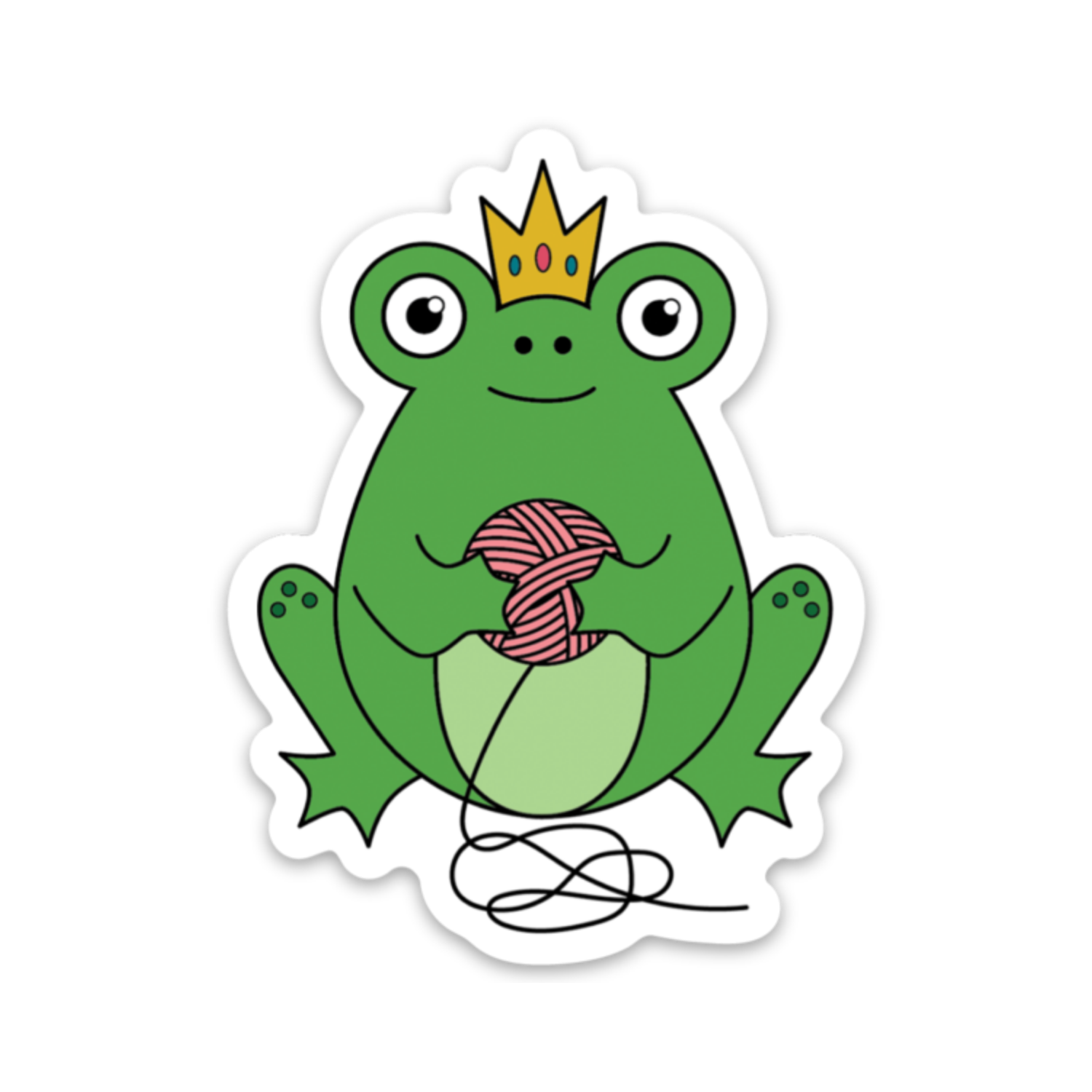Frog Queen Sticker
