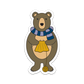 Bear Knitting Sticker