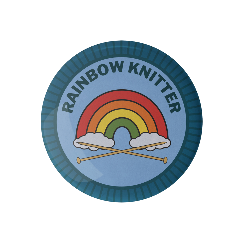 Rainbow Knitter Merit Badge