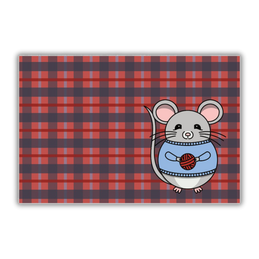 Plaid Postcard