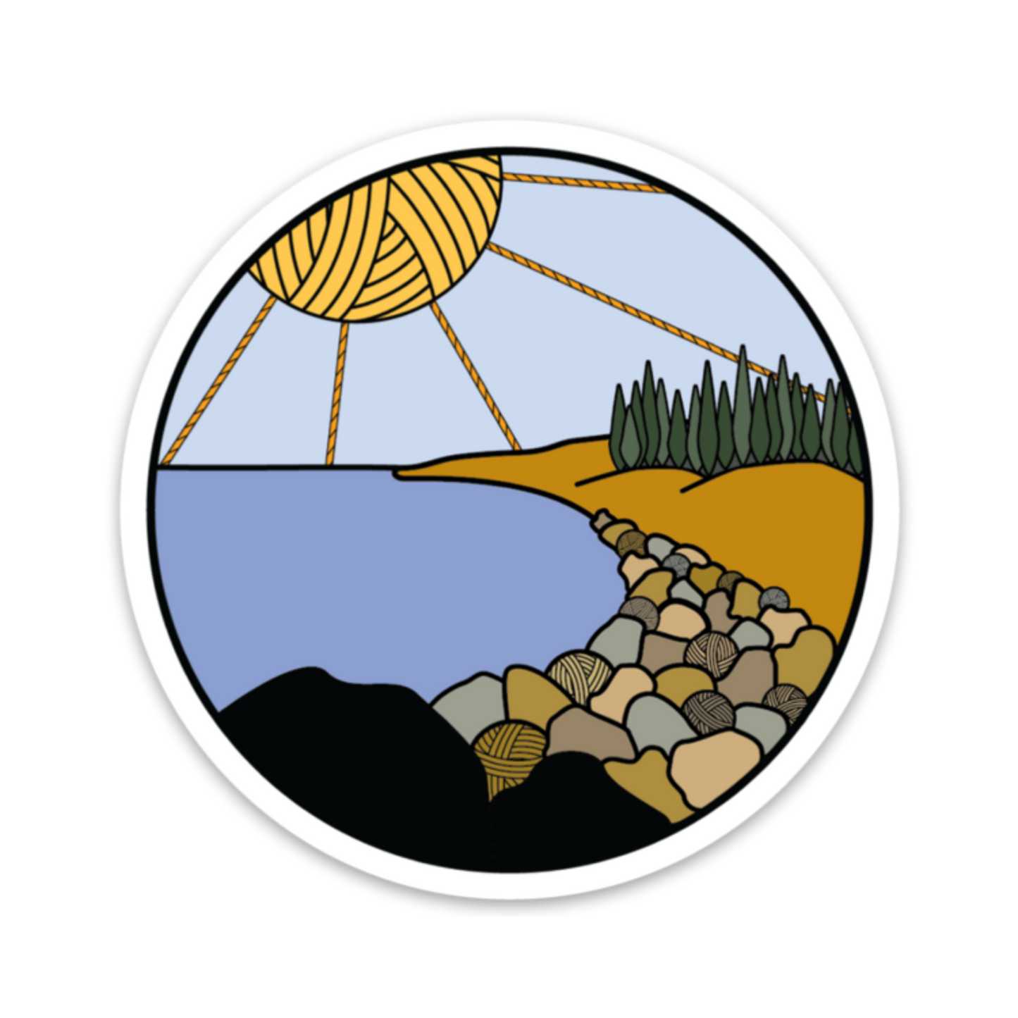 Acadia Knitional Park Sticker