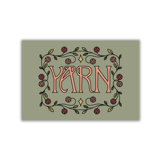 Yarn Nouveau Postcard