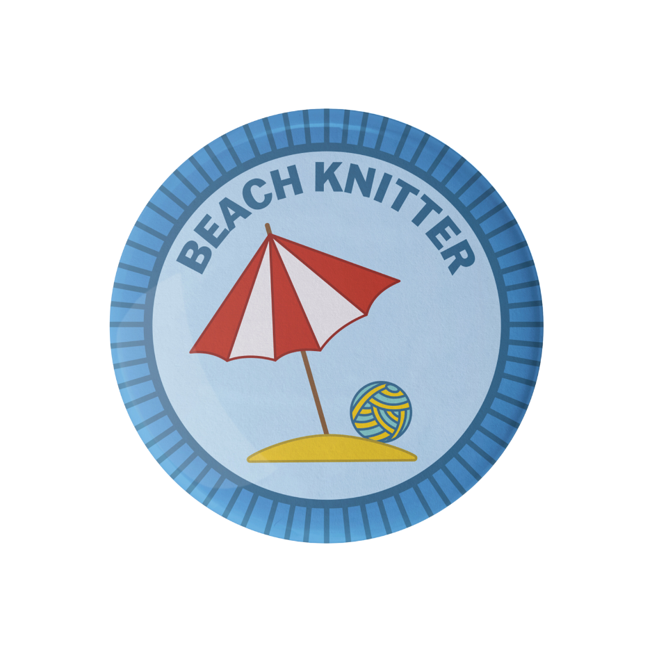 Beach Knitter Merit Badge
