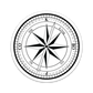 Knitting Compass Sticker