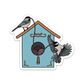 Birdhouse Sticker