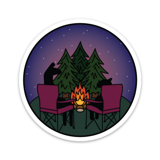 campfire friends sticker