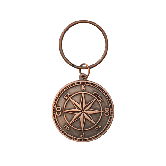 Knitter's Compass Keychain