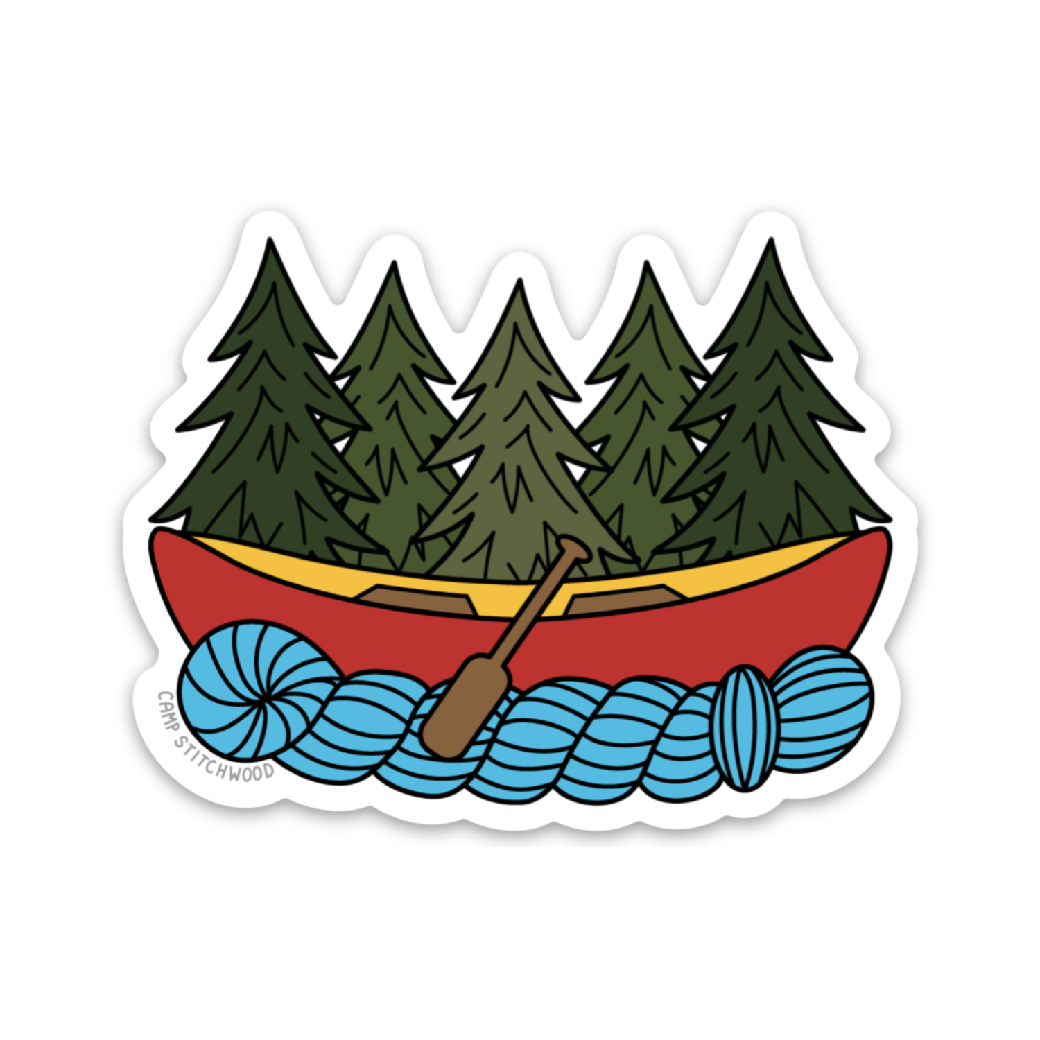 Canoe Sticker