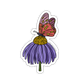Butterfly Flower Sticker
