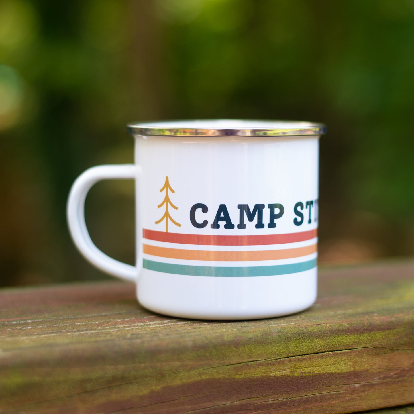 Camp Stitchwood Enamel Mug