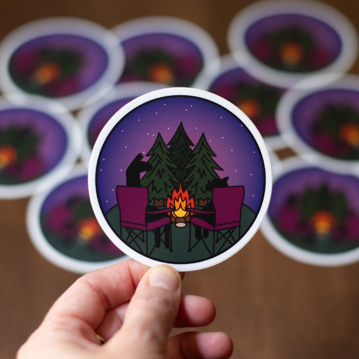 Campfire Friends Sticker