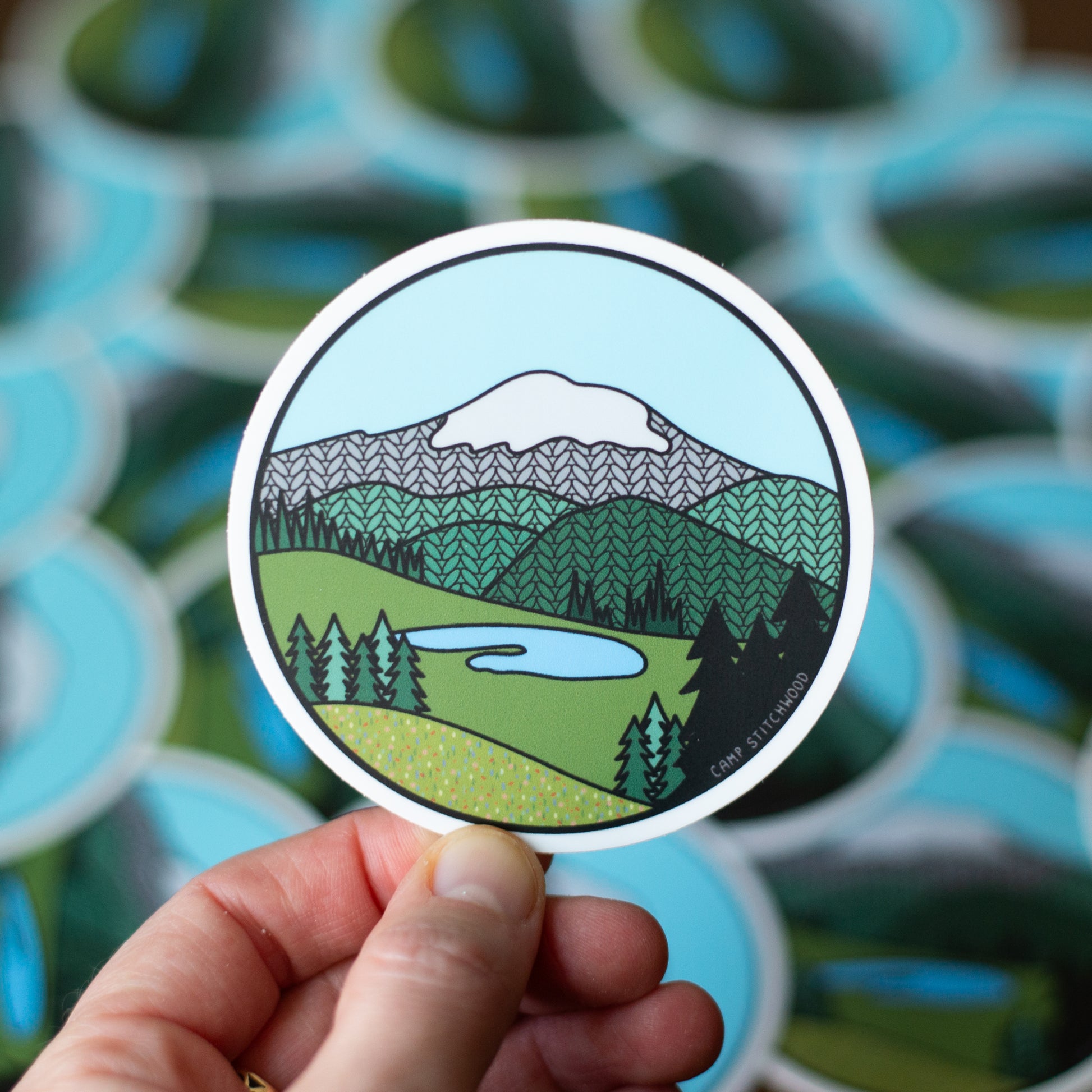 Mount Rainier Knitional Park Sticker