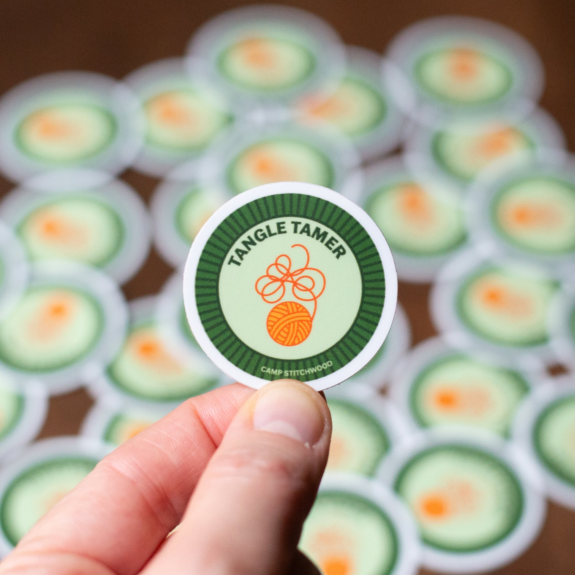 Tangle Tamer Badge Sticker