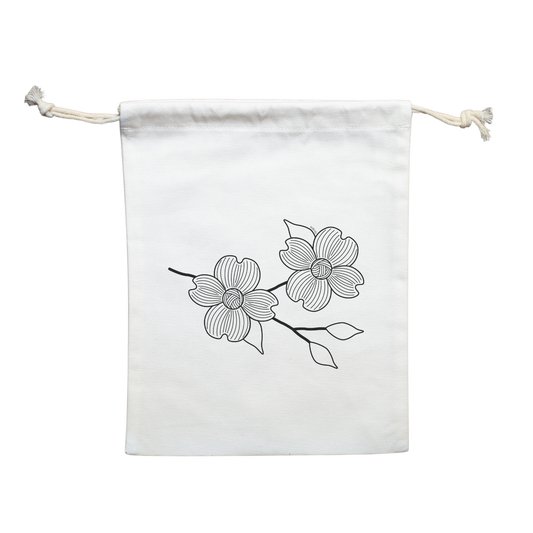 Dogwood Drawstring Bag