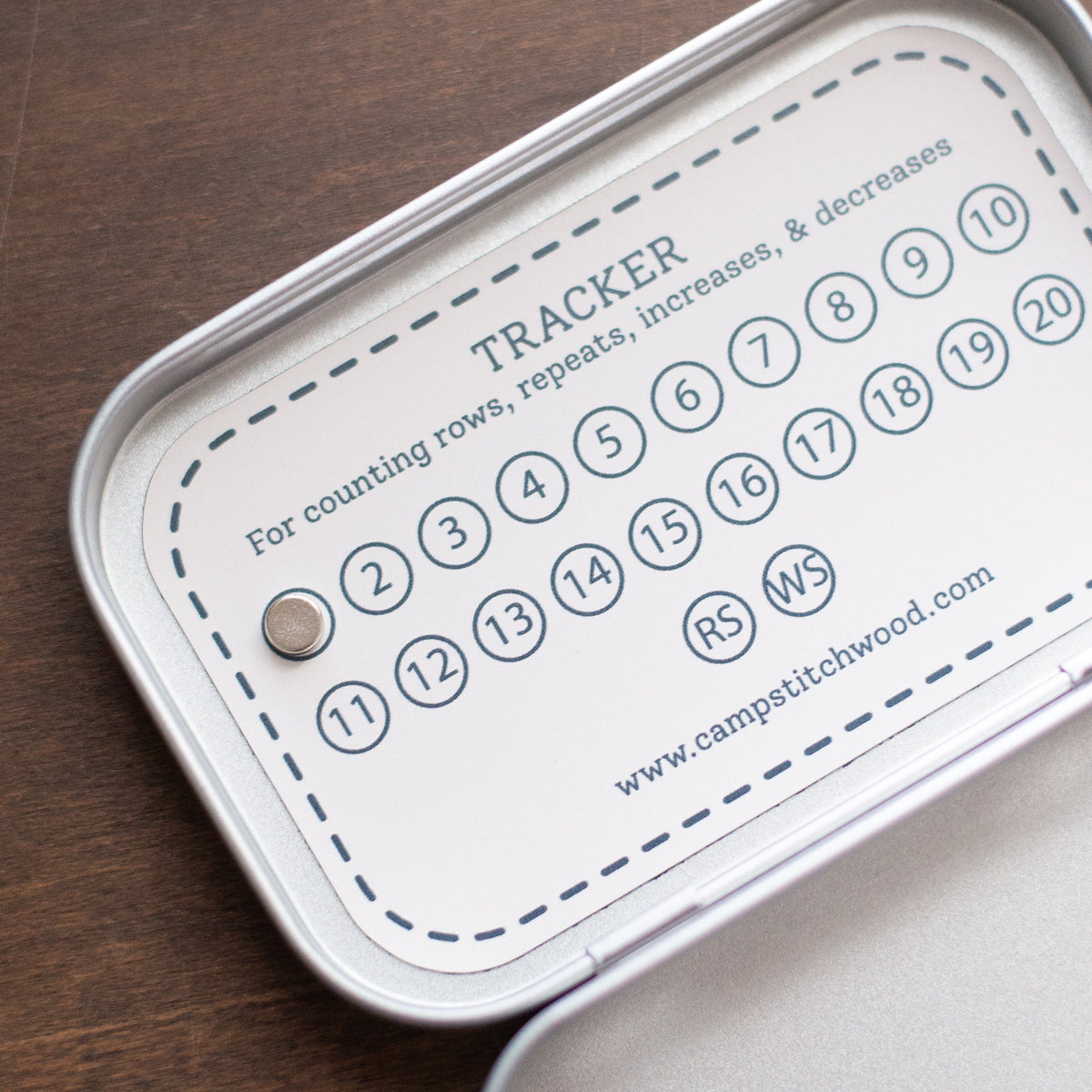 The fiber first aid kit tracker closeup