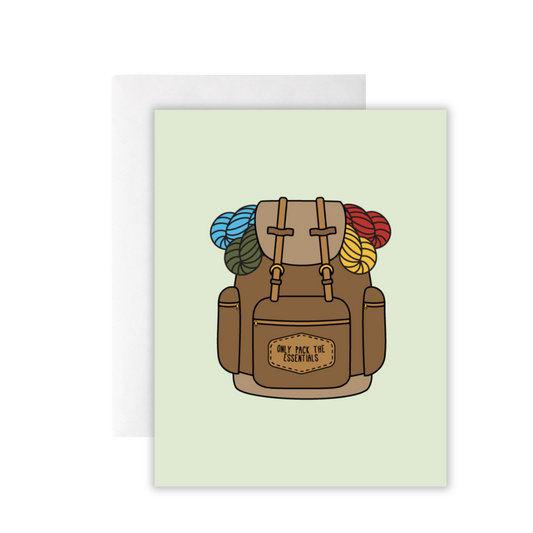 Hiking Pack Notecard