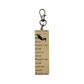 Clip on ruler with a design of heron and cattails