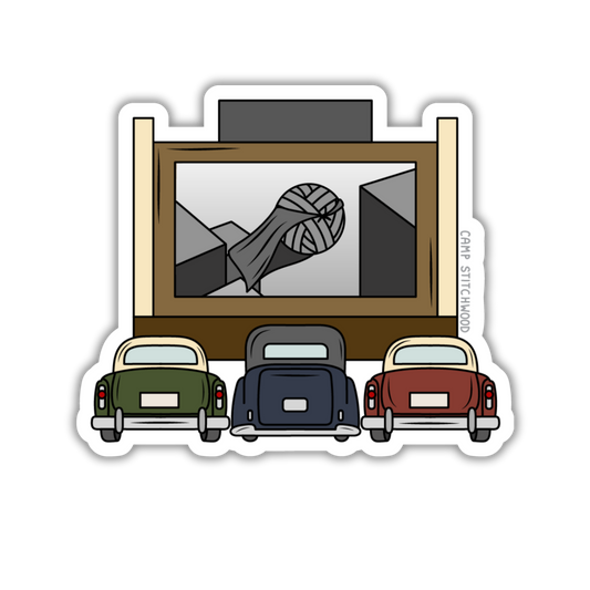 Drive In Movie Sticker