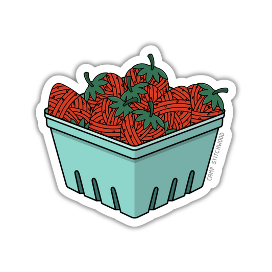Strawberry Basket Sticker
