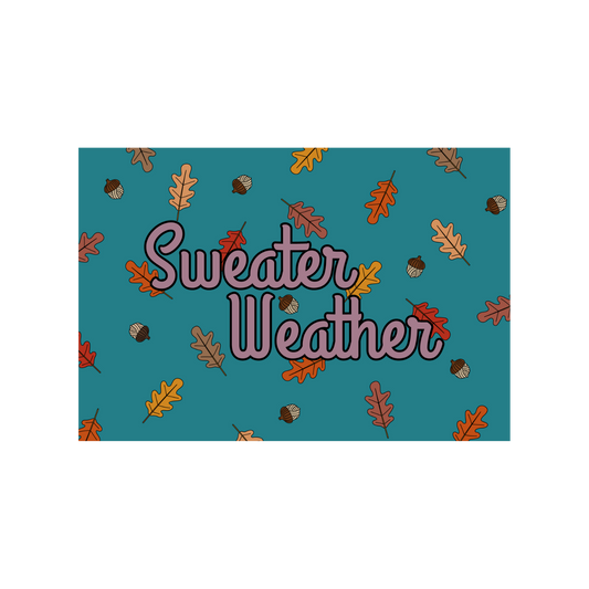 Sweater Weather Postcard