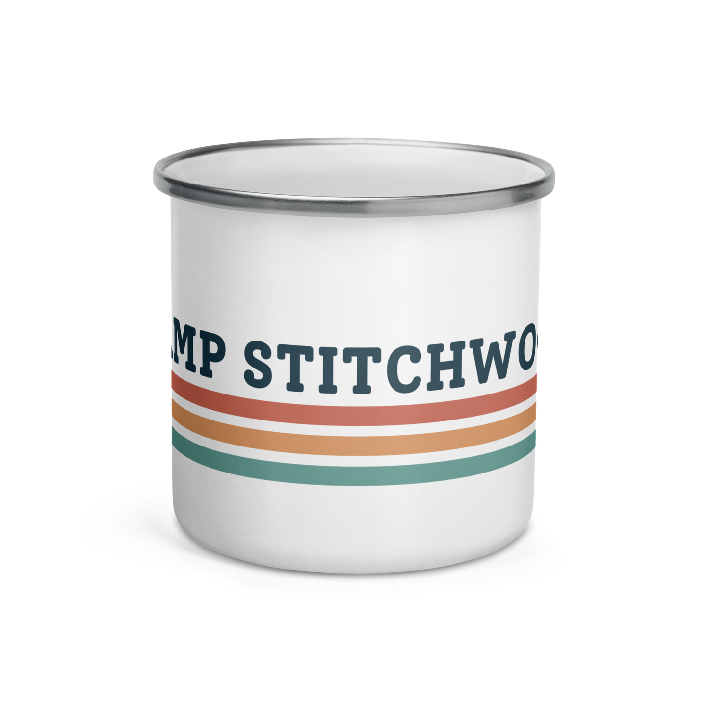 Camp Stitchwood Enamel Mug