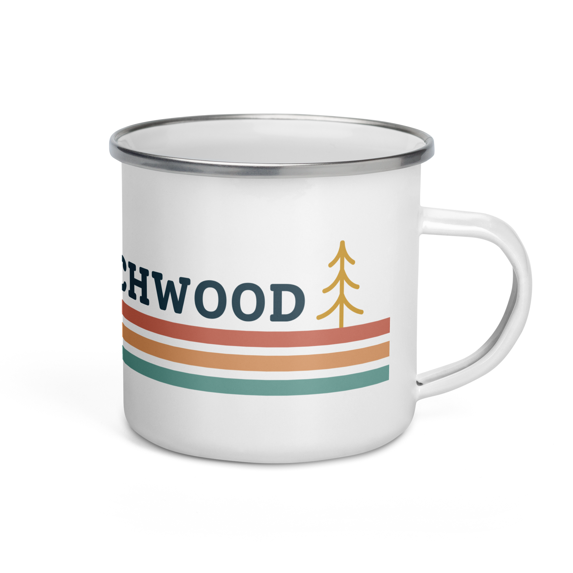 Camp Stitchwood Enamel Mug
