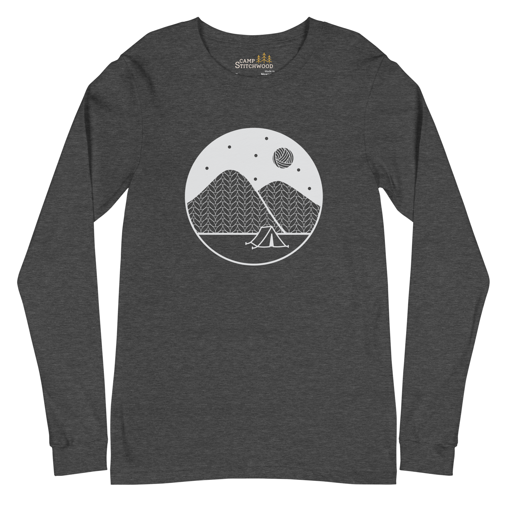 Camping T-Shirt, Unisex Long Sleeve