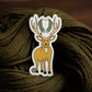 Deer knitting sticker by adKnits - vinyl animal wildlife sticker