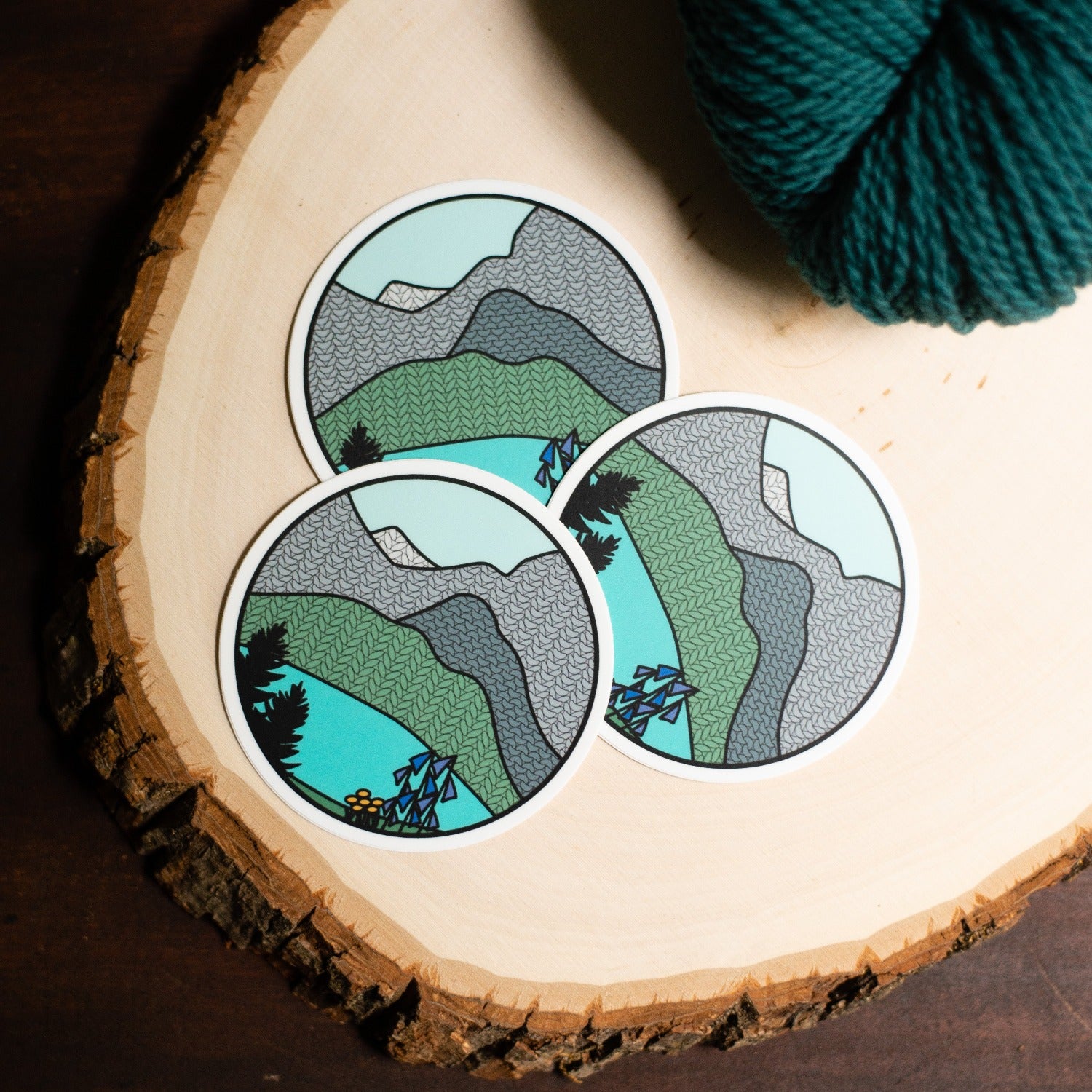 Glacier Knitional Park - National Park Knitting Sticker