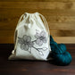 Dogwood Branch Small Cotton Project Bag