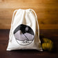 cotton drawstring knitting project bag