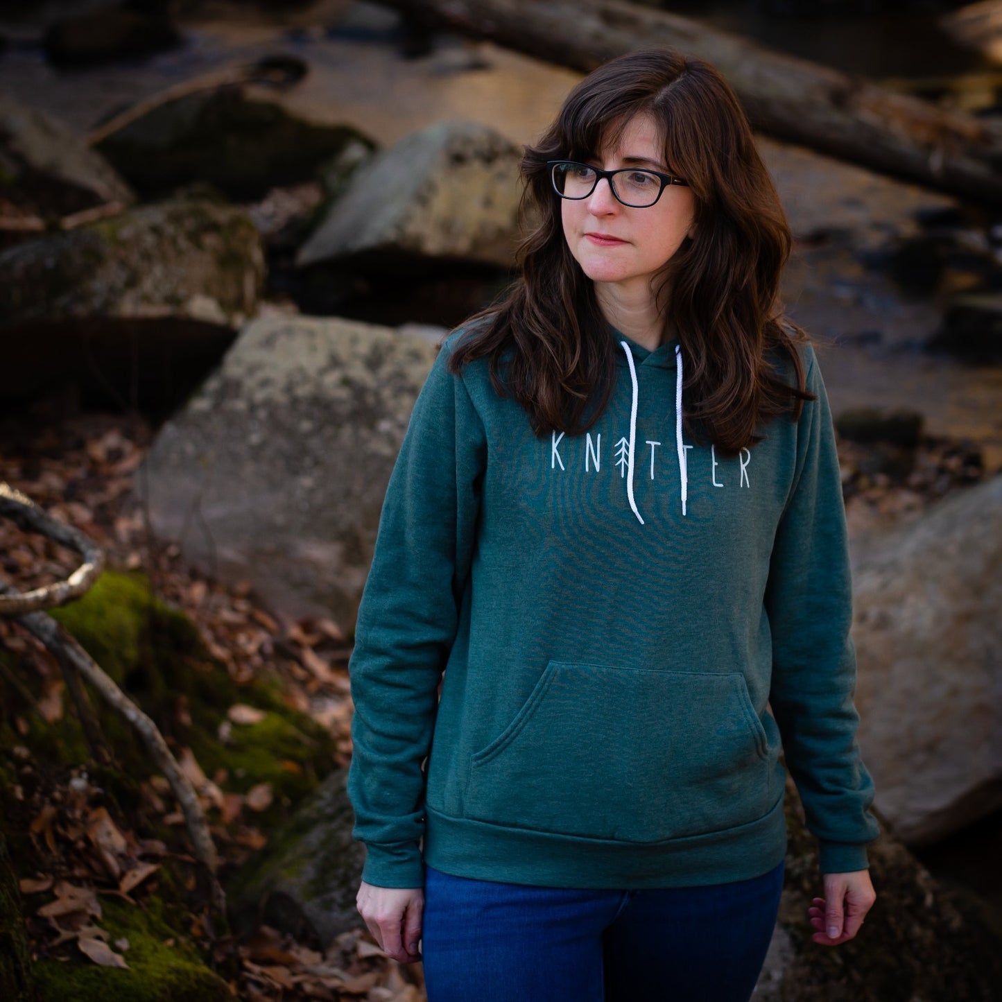 unisex knitter hoodie