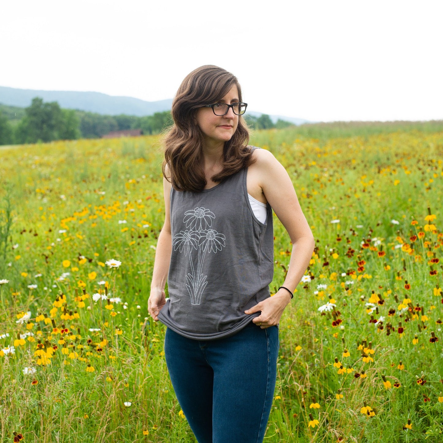 Black Eyed Susan Tank Top