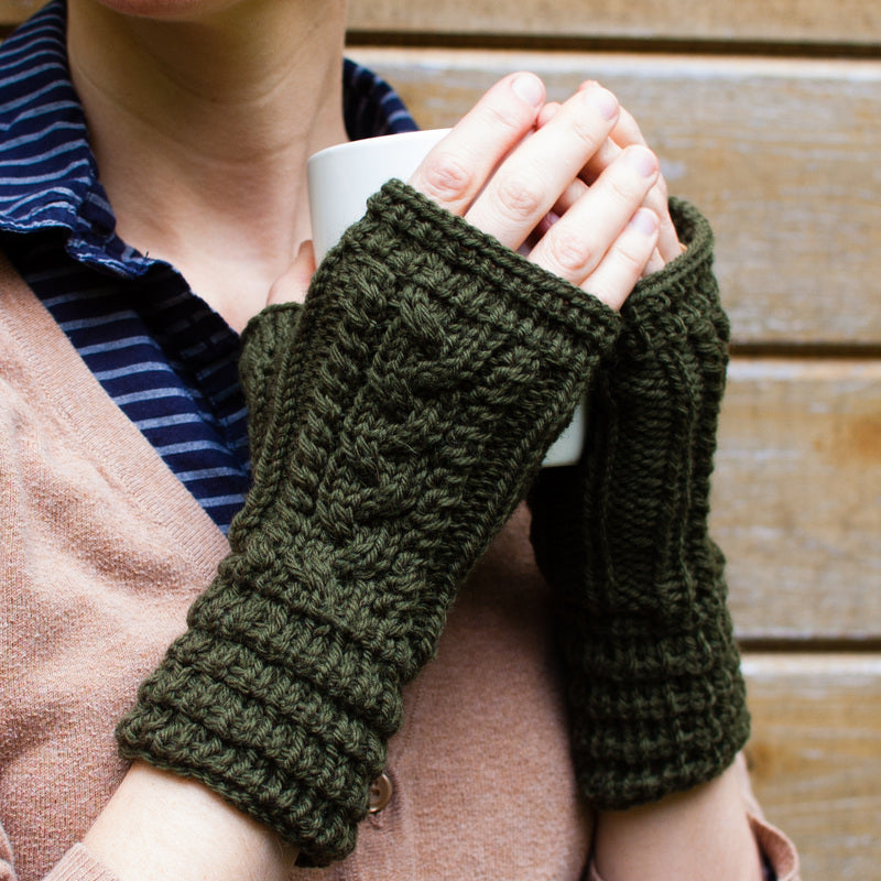 Fingerless mitten knitting pattern