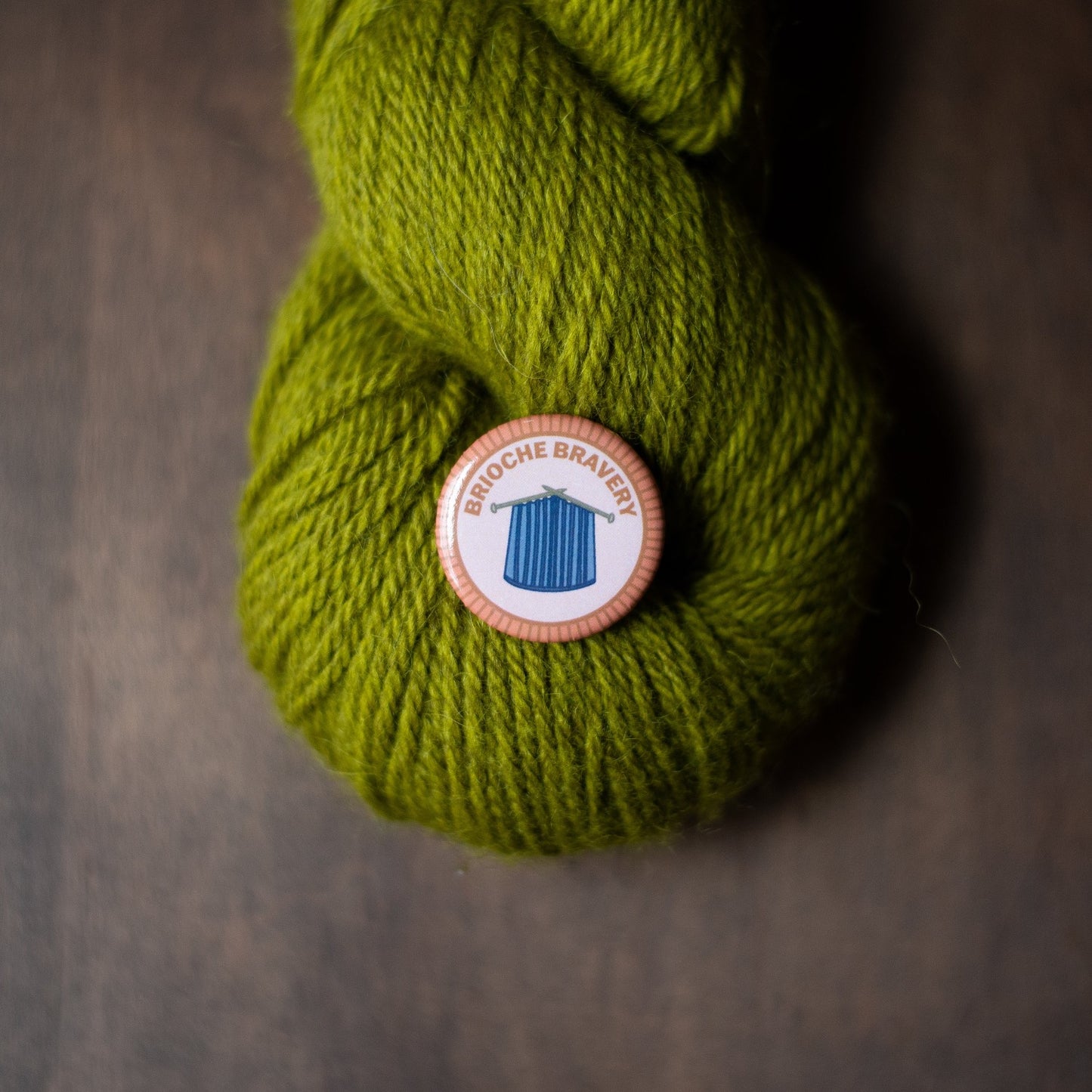 Brioche Bravery knitting merit badge