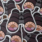 Binoculars knitting sticker
