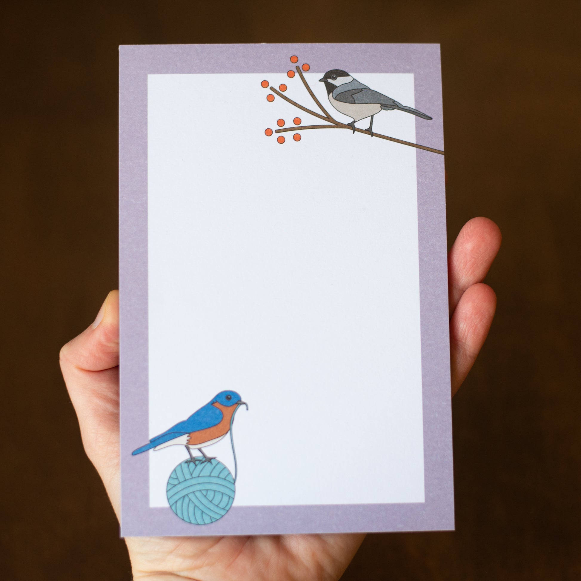 Birds Knitting Notepad