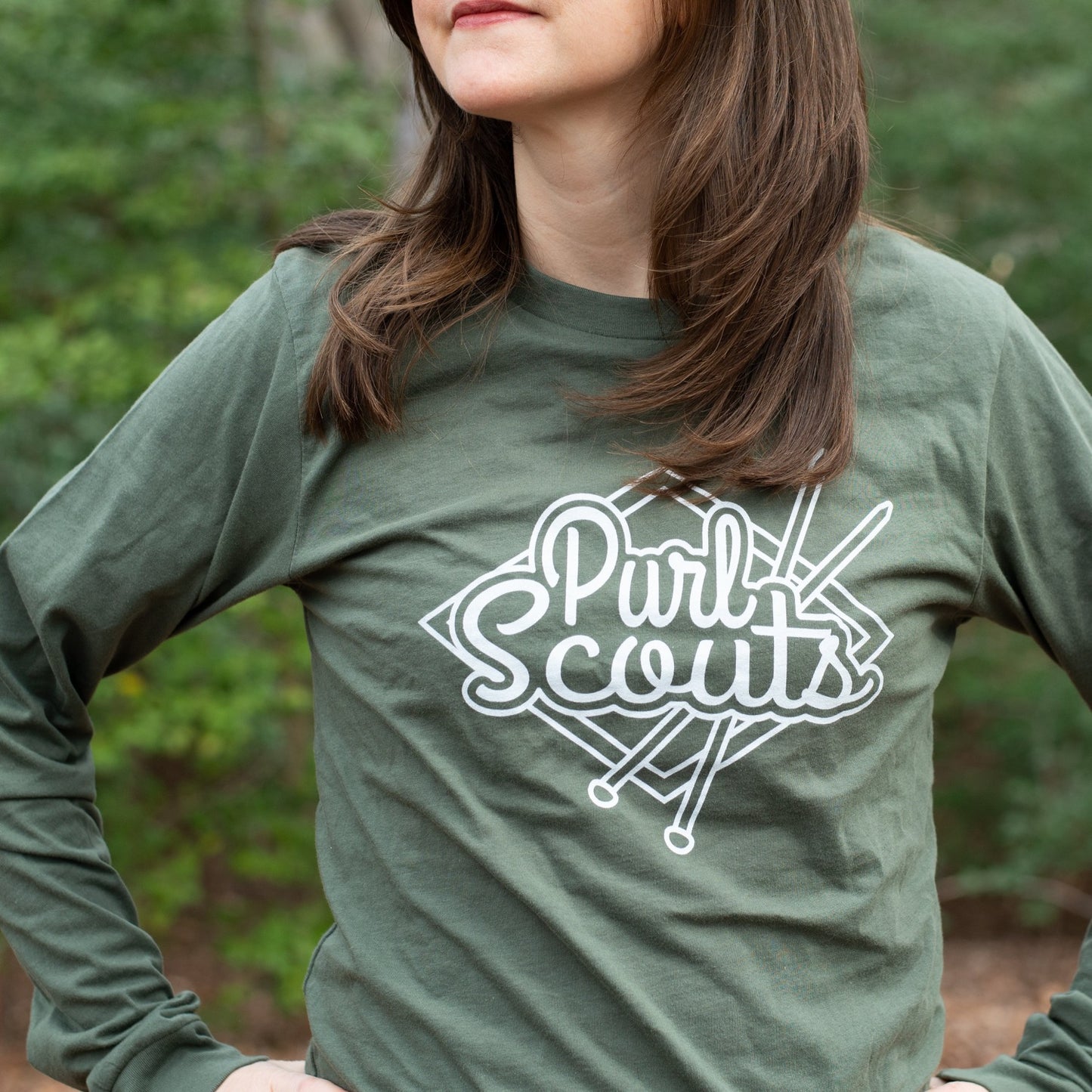 Purl Scouts Long Sleeve Knitting T-Shirt