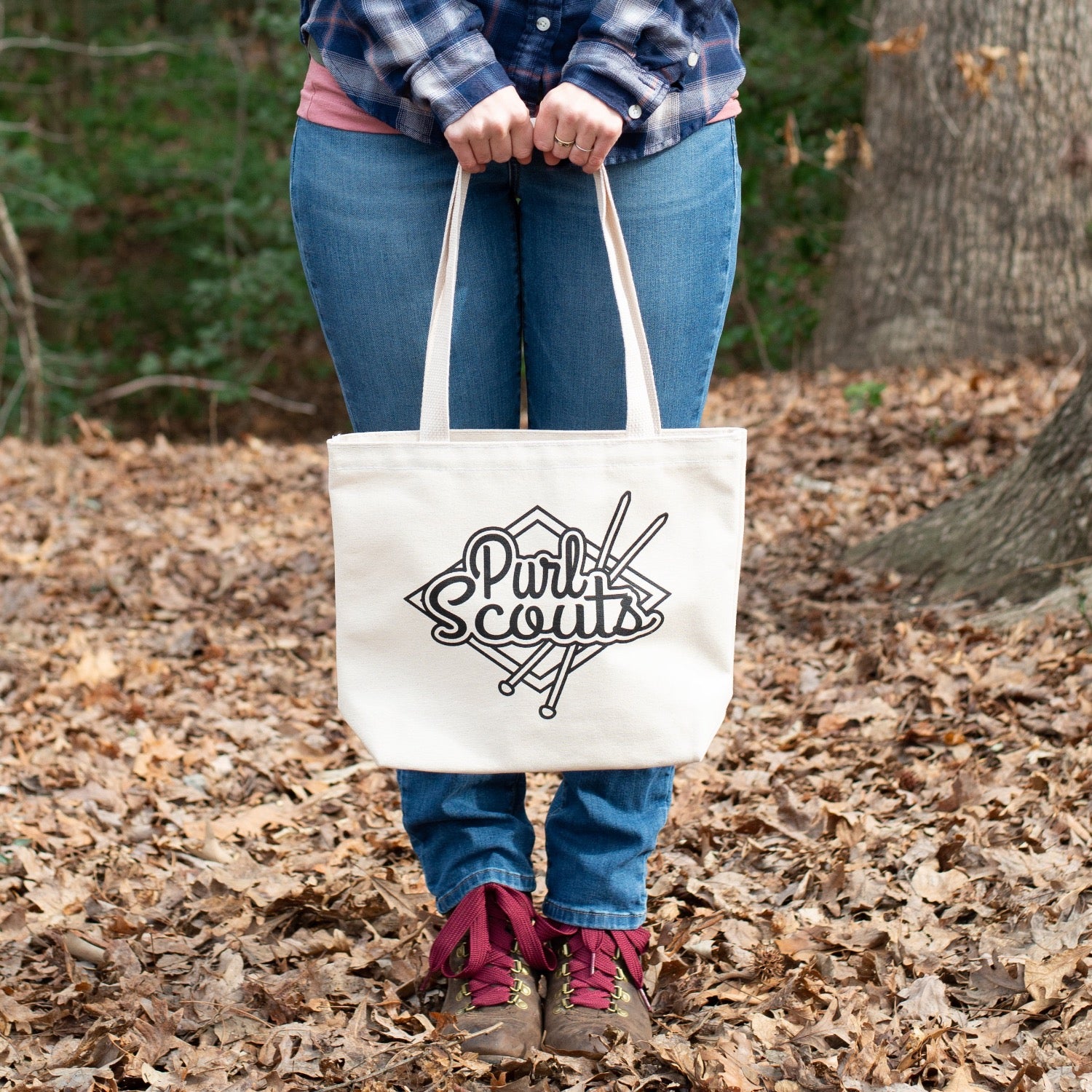 Purl Scouts Tote Bag